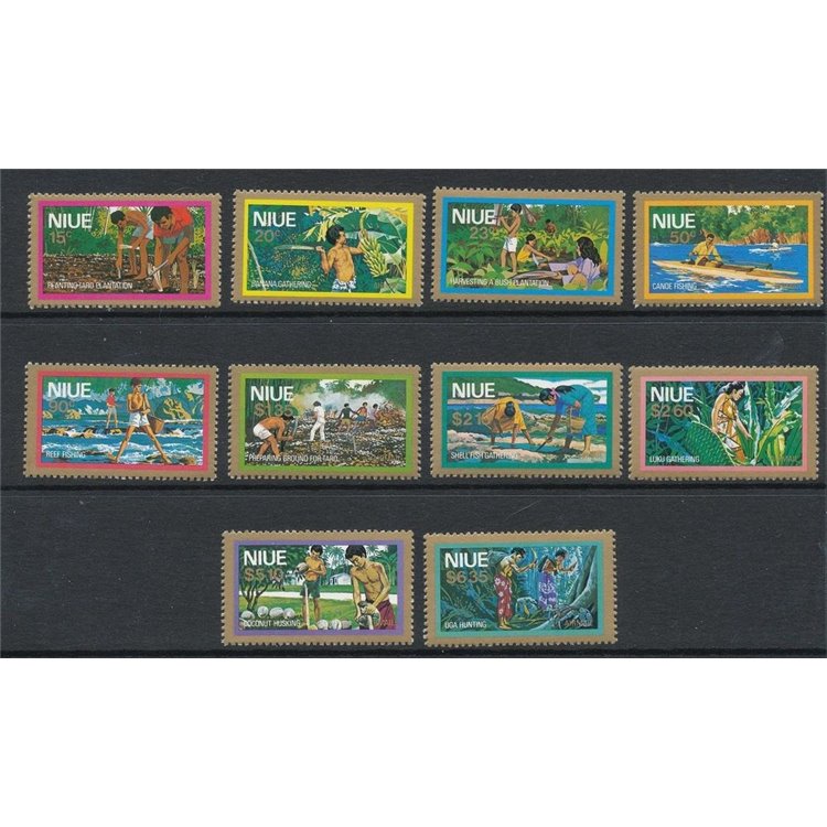 NIUE 1979 Airmail definitives 10v MNH**