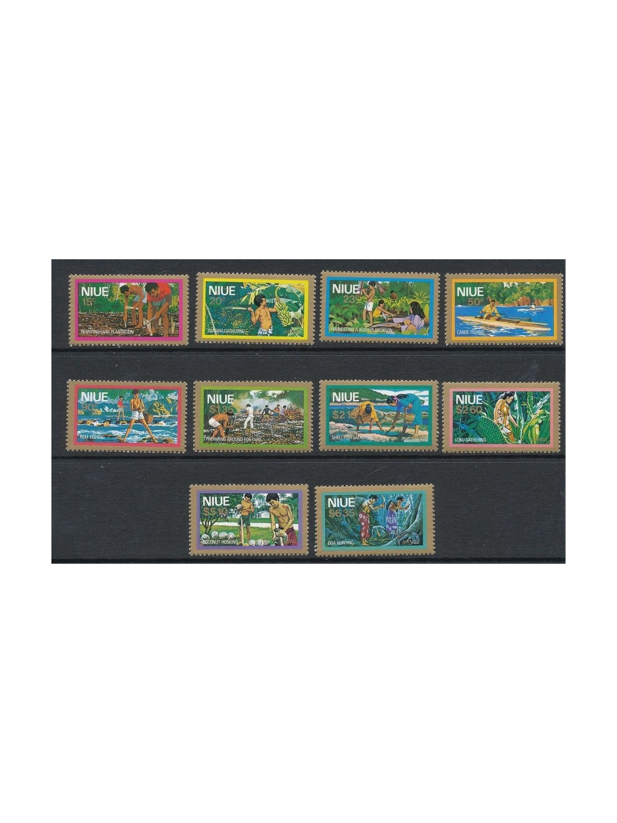 NIUE 1979 Airmail definitives 10v MNH**