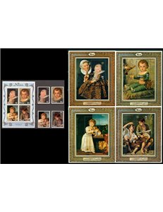 NIUE 1979 International year of the child 4v + 5 BF MNH**