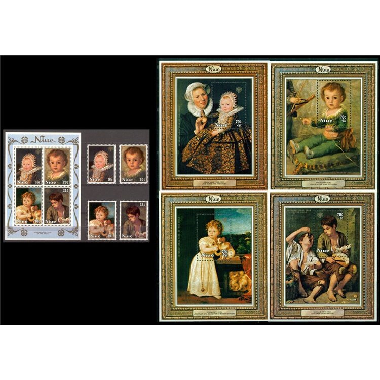 NIUE 1979 International year of the child 4v + 5 BF MNH**