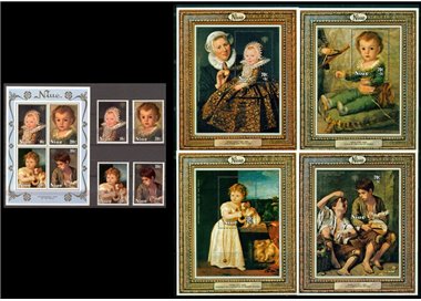 NIUE 1979 International year of the child 4v + 5 BF MNH**