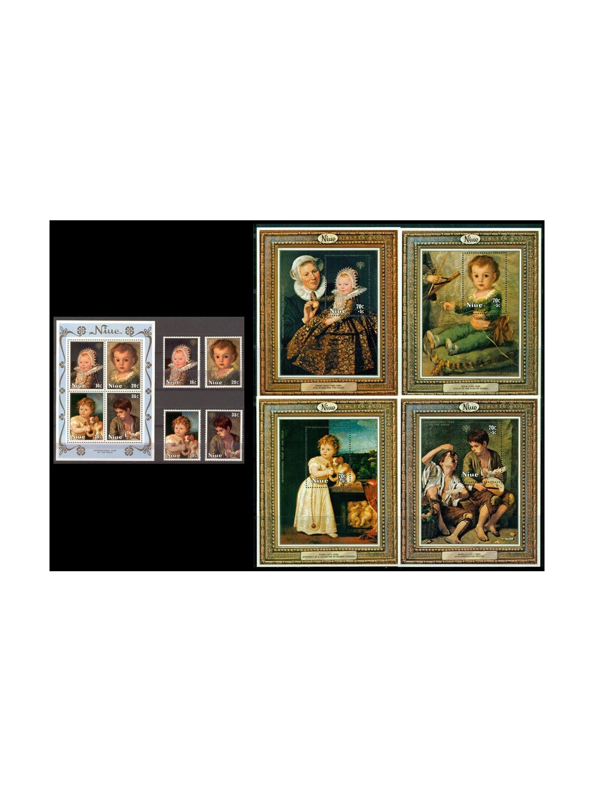 NIUE 1979 International year of the child 4v + 5 s/s MNH**