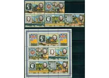 NIUE 1979 Sir Rowland Hill 10v + 1 BF MNH**