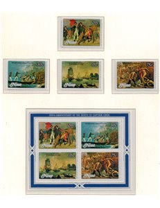 NIUE 1979 Death of James Cook 4v + 1 s/s MNH**