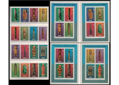 NIUE 1980 Southpacific art 16v + 4 s/s MNH**