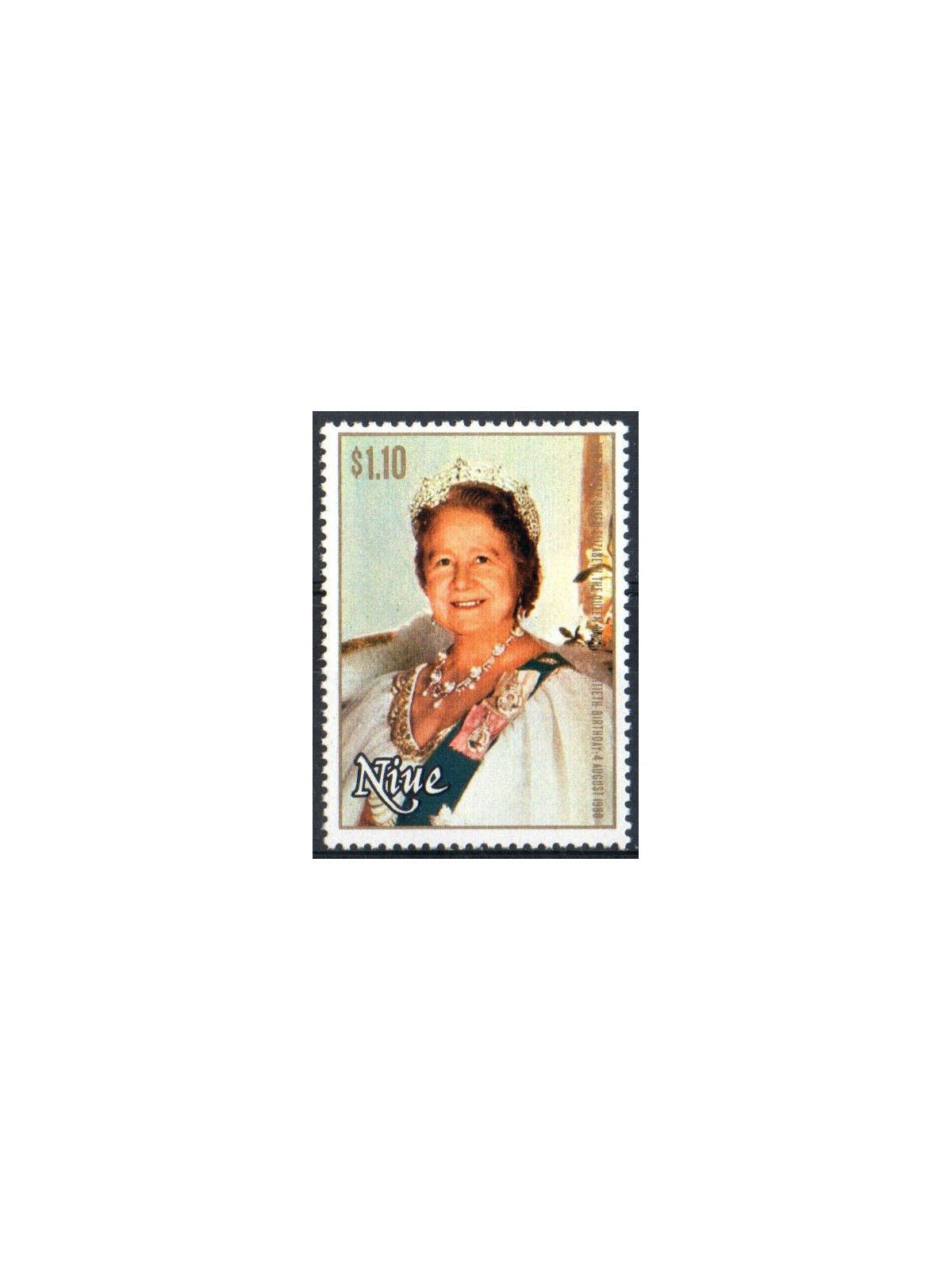 NIUE 1980 Queen mother 1v MNH**