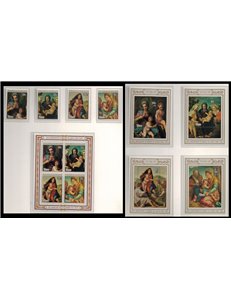 NIUE 1980 Christmas 4v + 5 s/s MNH**