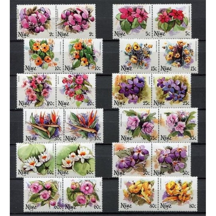NIUE 1981 Flowers 24v MNH**