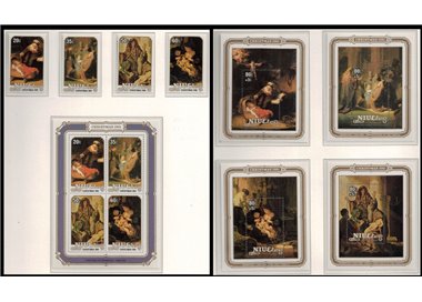 NIUE 1981 Christmas 4v + 5 BF MNH**
