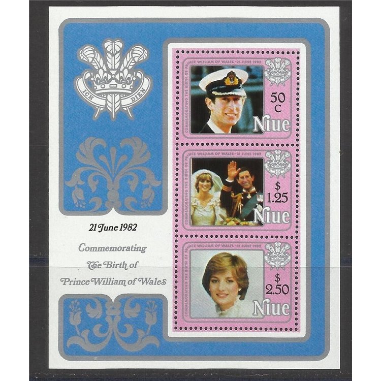 NIUE 1982 Birth of William 1 s/s MNH**
