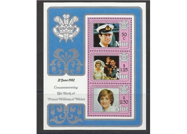 NIUE 1982 Birth of William 1 s/s MNH**