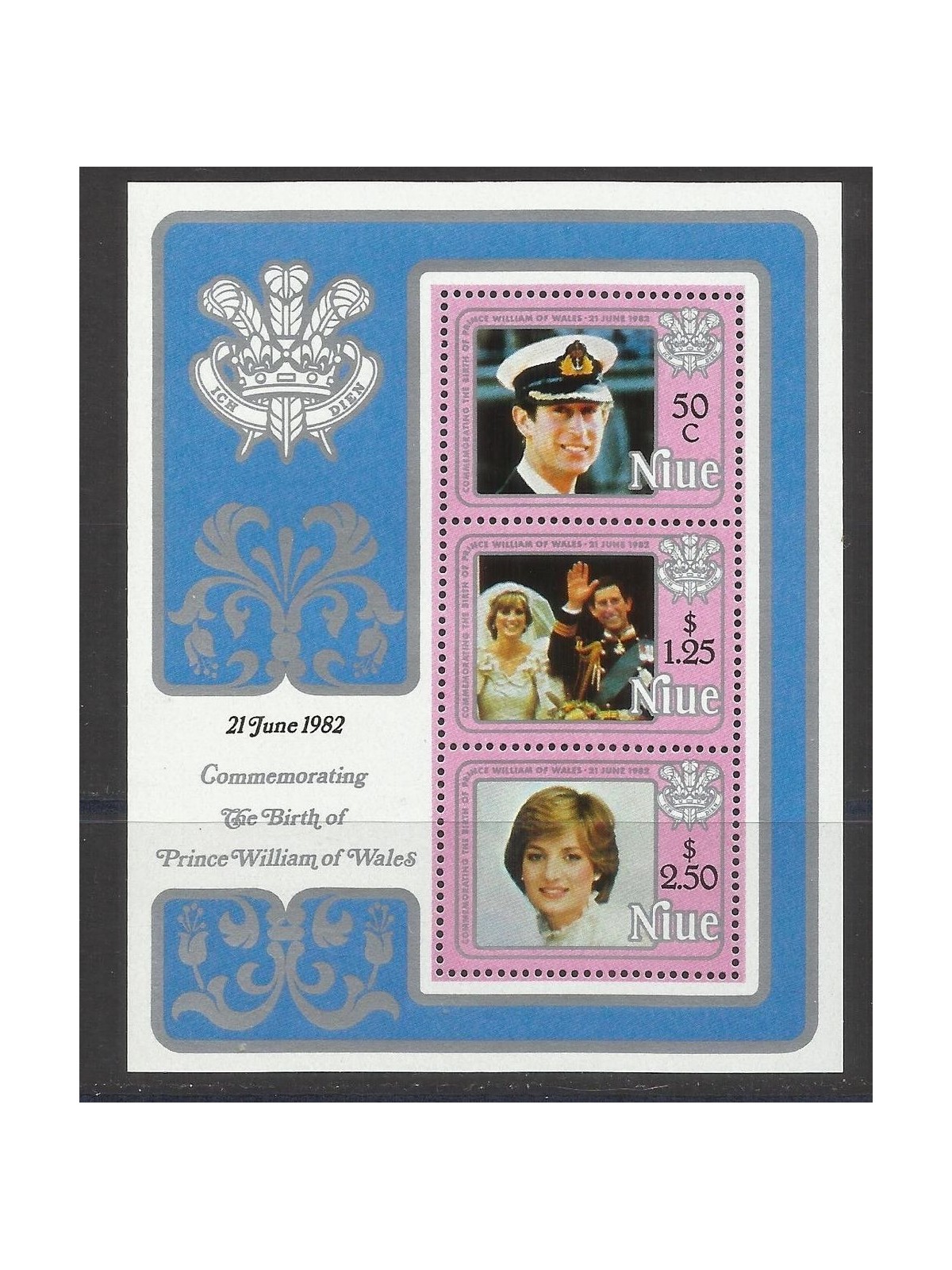 NIUE 1982 Birth of William 1 s/s MNH**