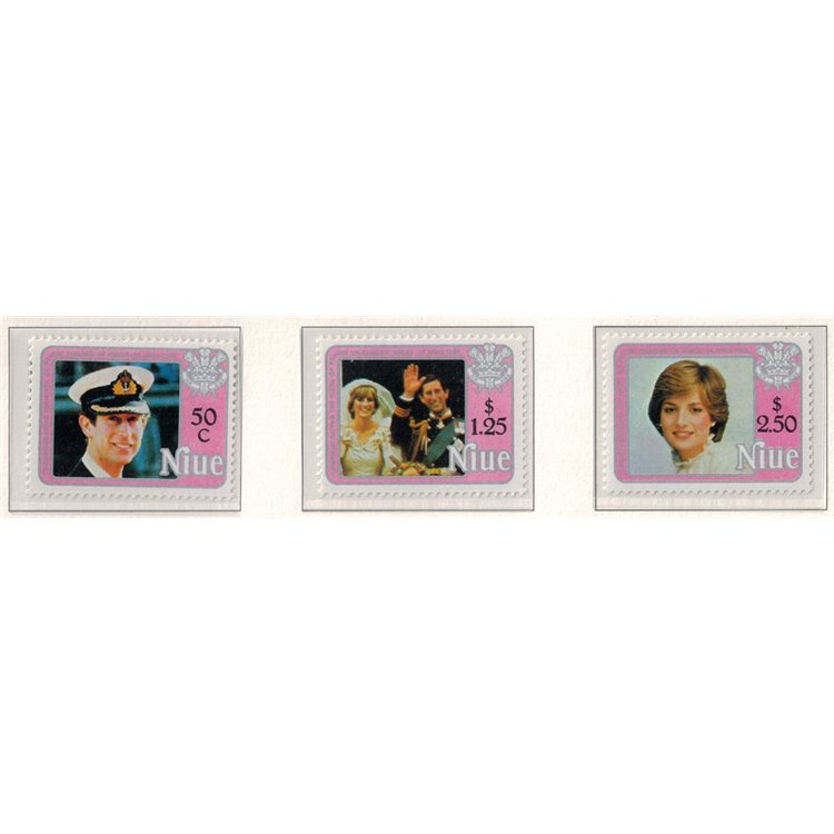 NIUE 1982 Birth of William 3v MNH**