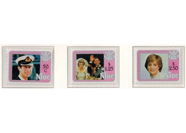 NIUE 1982 Birth of William 3v MNH**