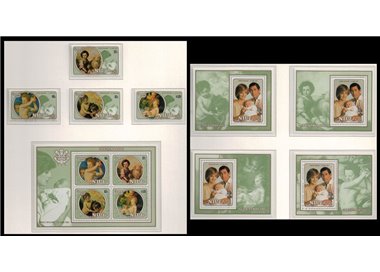 NIUE 1982 Christmas 4v + 5 BF MNH**