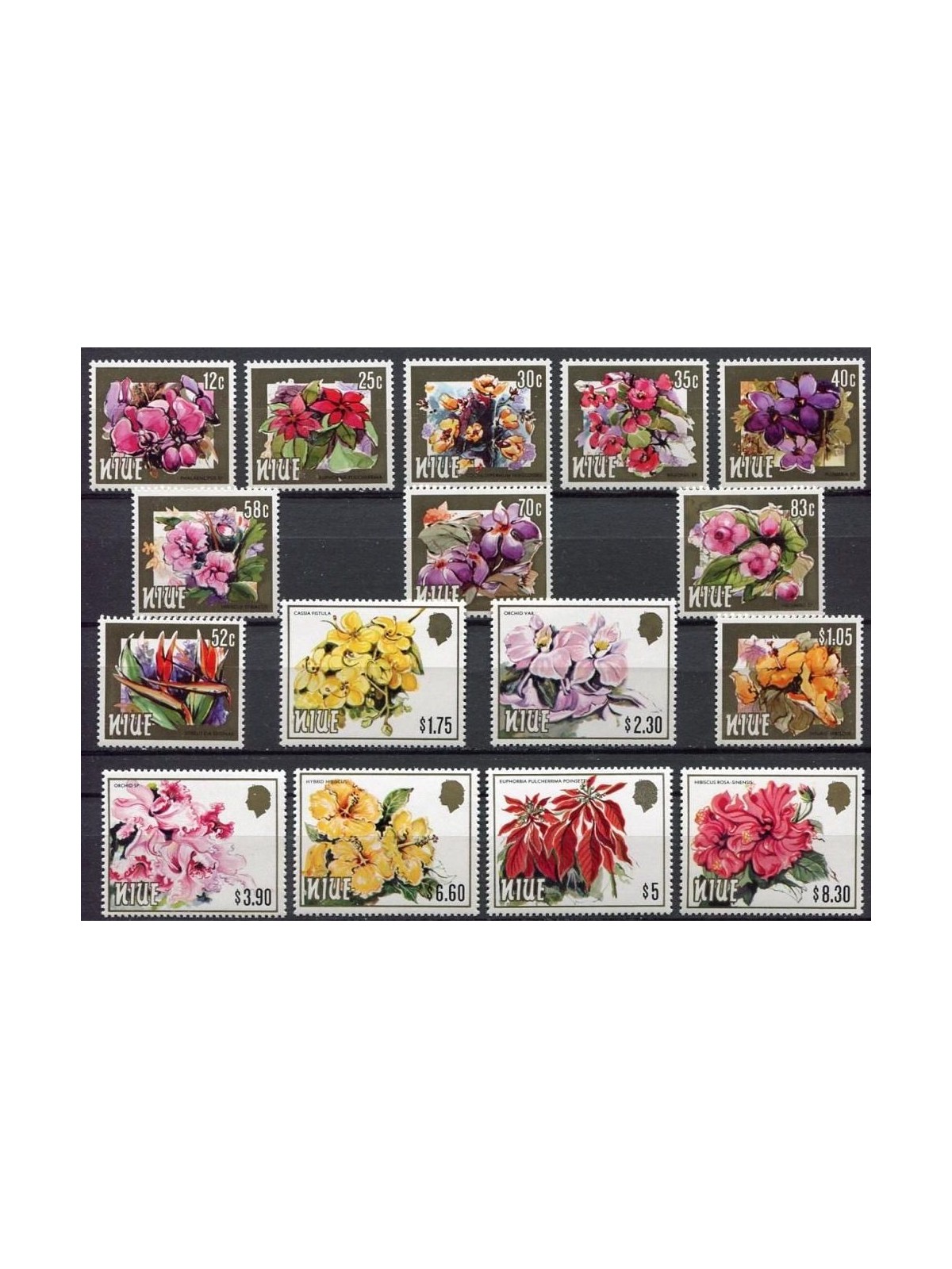NIUE 1984 Flowers 16v MNH**