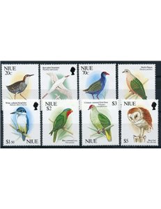 NIUE 1992 Definitives, birds 8v MNH**