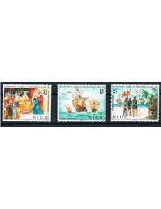 NIUE 1992 Discovery of America 3v MNH**