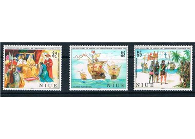 NIUE 1992 Discovery of America 3v MNH**