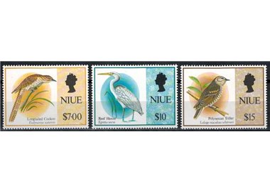 NIUE 1993 Definitives, birds 3v MNH**