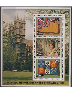 NIUE 1978 Silver Jubilee BF MNH**