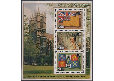 NIUE 1978 Silver Jubilee BF MNH**