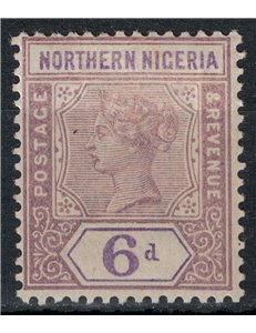 NORTHERN NIGERIA 1900 Queen Victoria 6p violet MH*