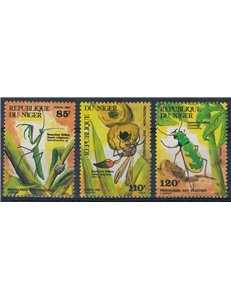 NIGER 1987 Fauna, insects 3v MNH**