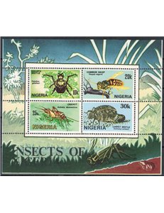 NIGERIA 1986 Fauna, insetti BF MNH**