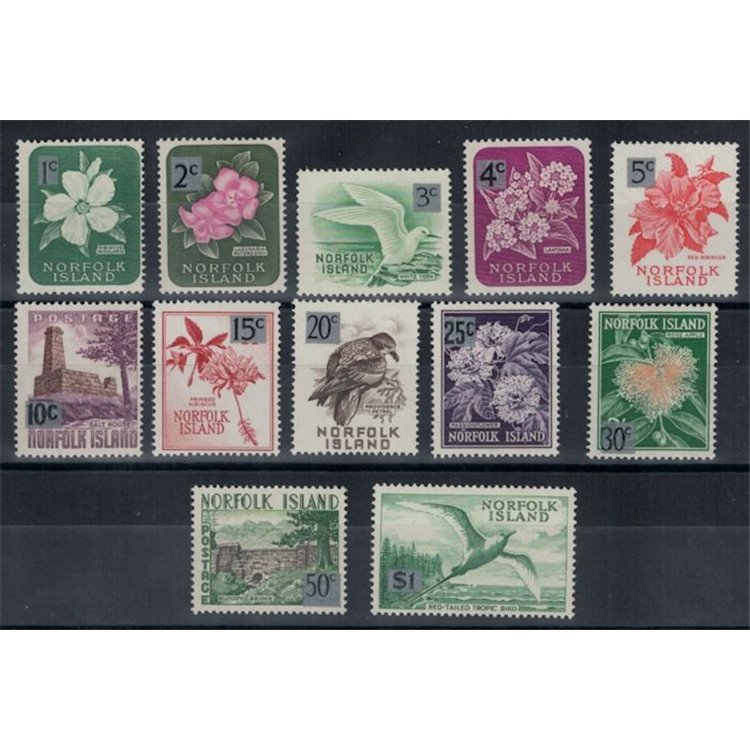 NORFOLK 1966 Serie ordinaria 12v MNH**
