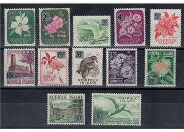 NORFOLK 1966 Serie ordinaria 12v MNH**