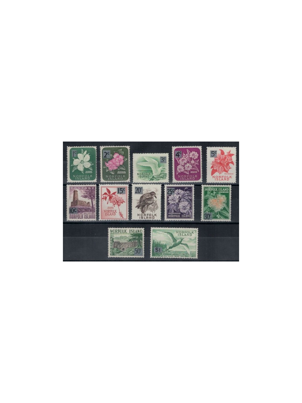 NORFOLK 1966 Serie ordinaria 12v MNH**