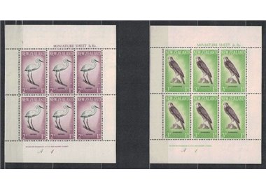 NUOVA ZELANDA 1961 Salute infantile, uccelli 2 BF MNH**