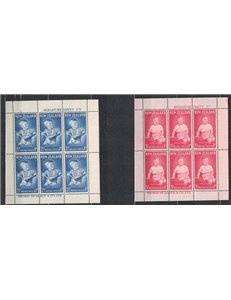 NUOVA ZELANDA 1963 Salute infantile 2 BF MNH**