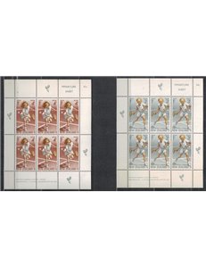 NUOVA ZELANDA 1972 Salute infantile 2 BF MNH**