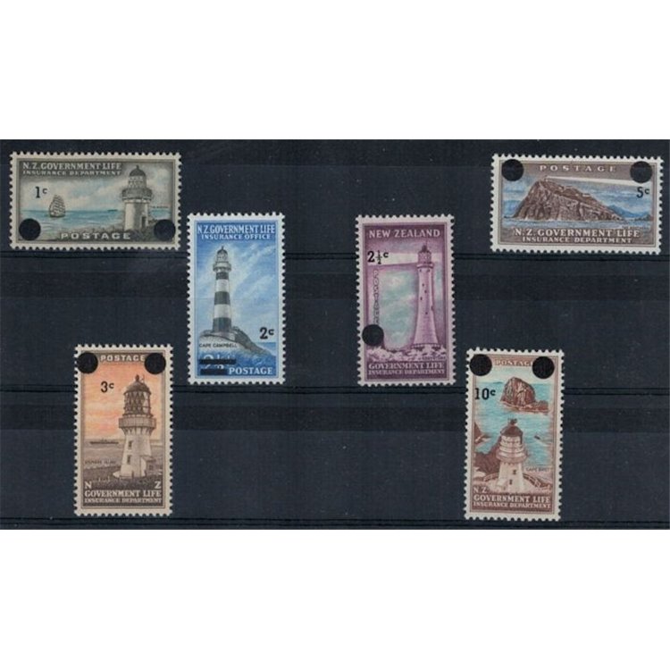 NEW ZEALAND 1959-61 Service Stamps 6v MNH**