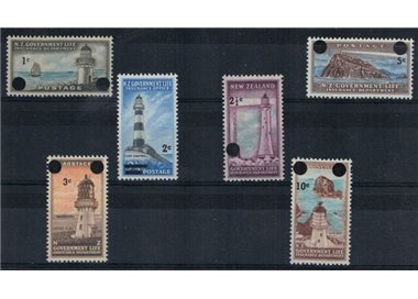 NUOVA ZELANDA 1959-61 Francobolli per servizi 6v MNH**