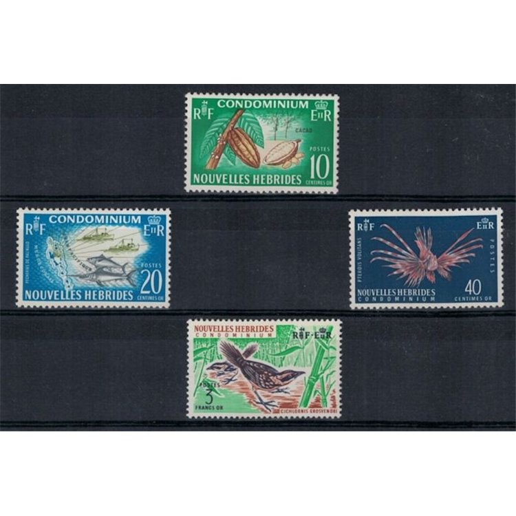 NEW HEBRIDES 1965 Ordinary Series 4v MNH** (F)