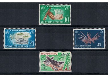 NEW HEBRIDES 1965 Ordinary Series 4v MNH** (F)