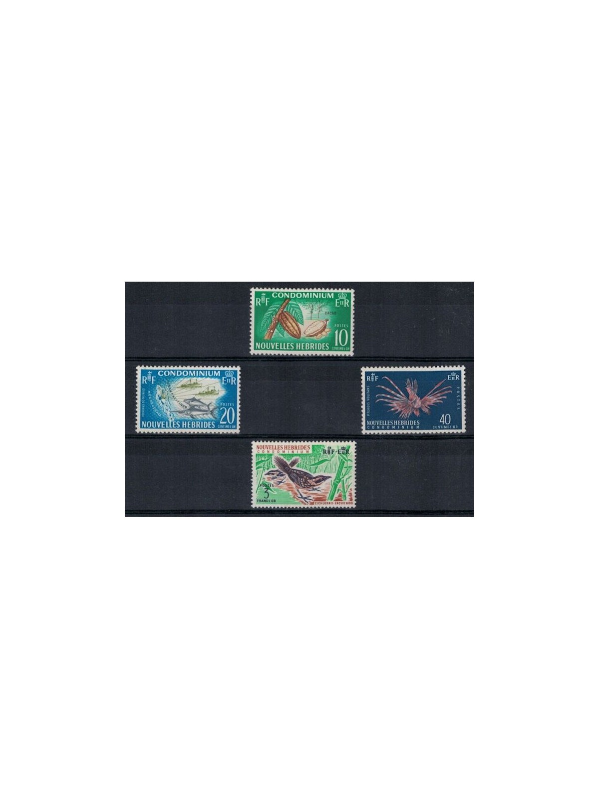 NEW HEBRIDES 1965 Ordinary Series 4v MNH** (F)