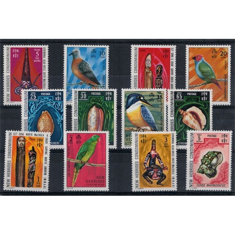 NEW HEBRIDES 1972 Ordinary series 12v MNH** (E)