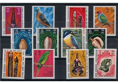 NUOVE EBRIDI 1972 Serie ordinaria 12v MNH** (E)