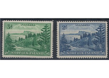 NORFOLK 1959 Serie ordinaria 2v MNH**