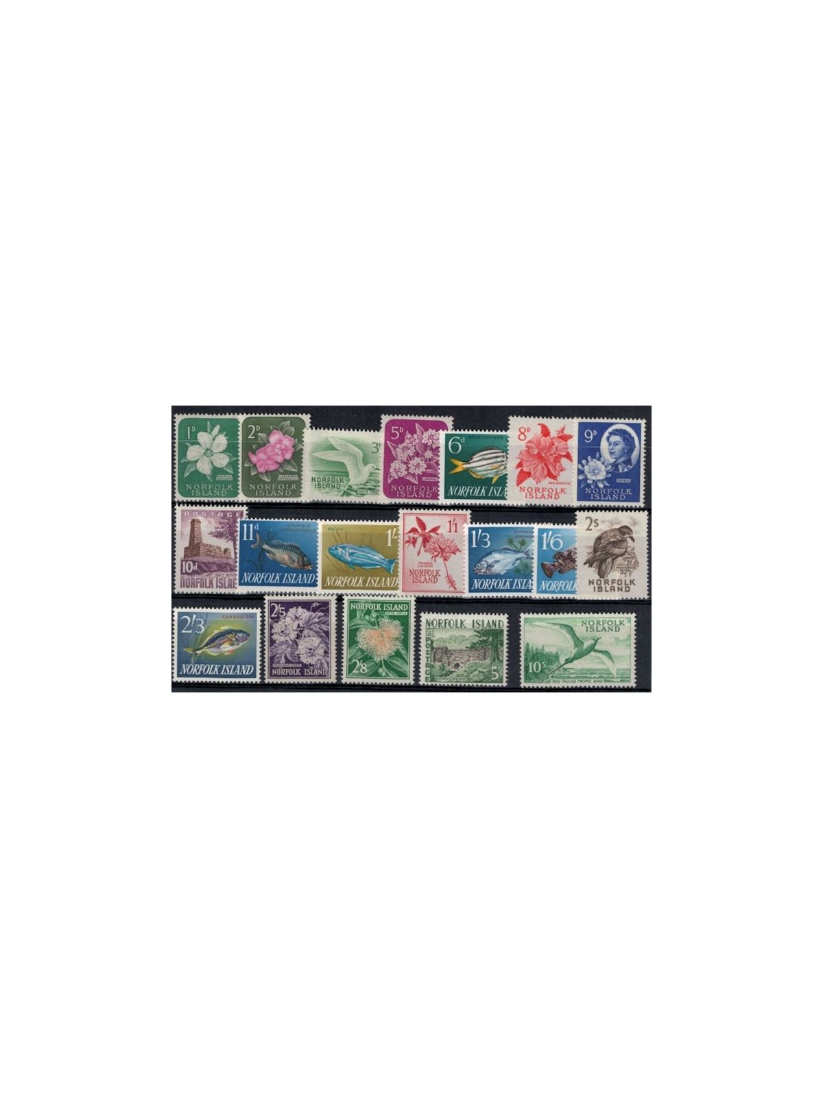 NORFOLK 1960-63 Serie ordinaria 19v MNH**