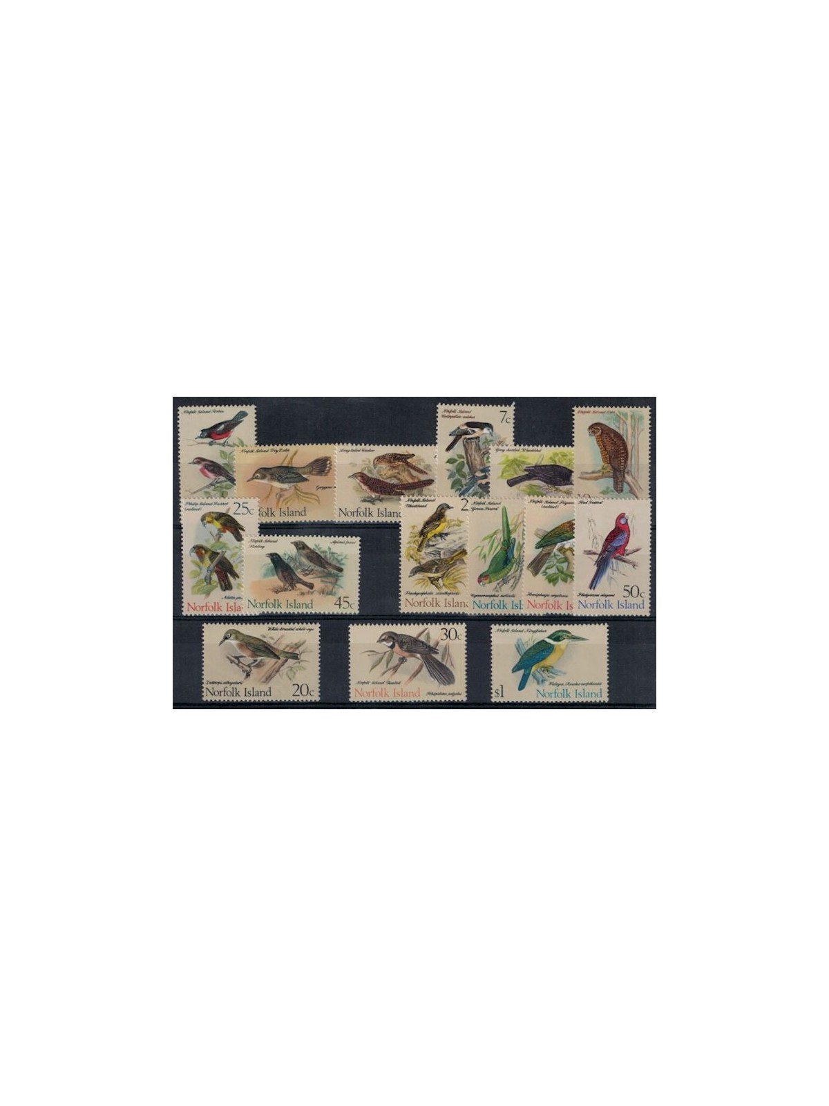 NORFOLK 1970-71 Ordinary series, birds 15v MNH**