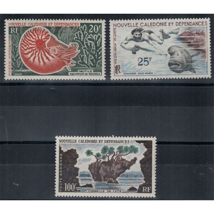 NUOVA CALEDONIA 1955-62 Serie ordinaria 3v MNH**