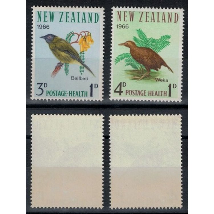 NUOVA ZELANDA 1966 Salute infantile, uccelli 2v MNH**