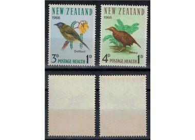 NUOVA ZELANDA 1966 Salute infantile, uccelli 2v MNH**