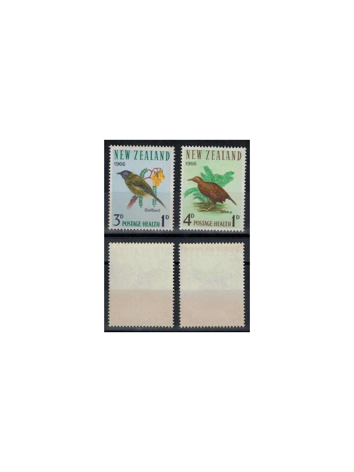 NEW ZEALAND 1966 Child health, birds 2v MNH**