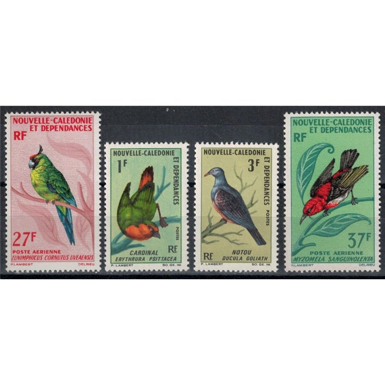 NEW CALEDONIA 1966 Fauna, birds 4v MNH**